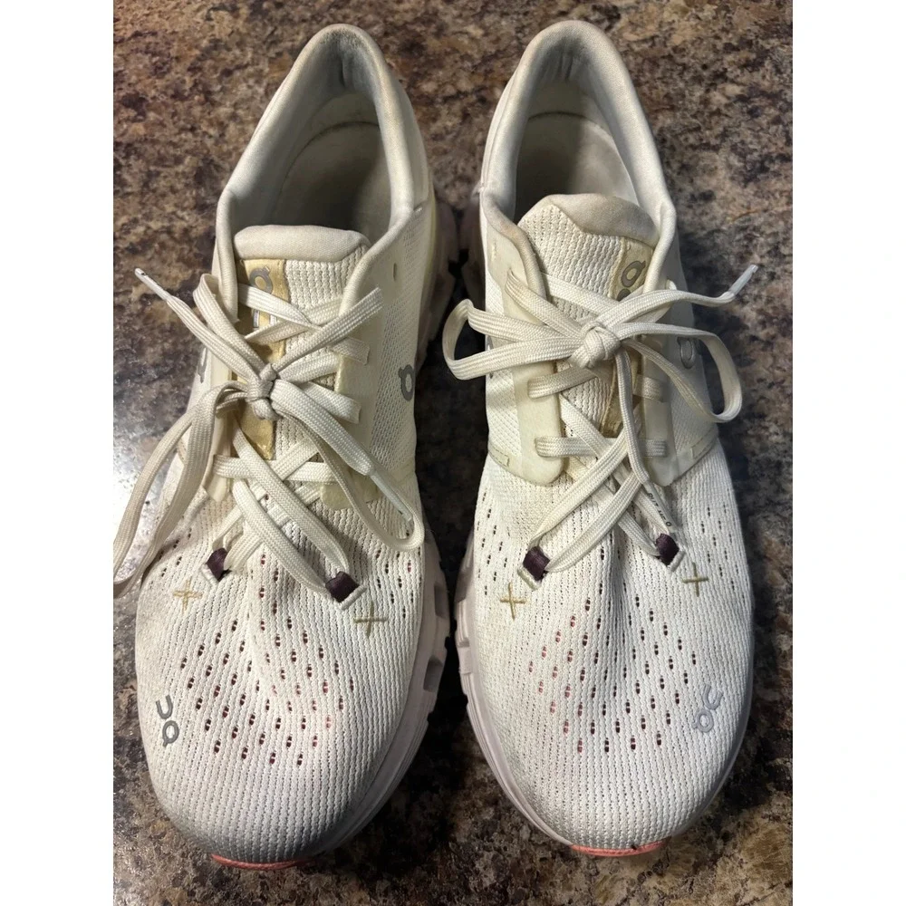 On Running Cloud X 3 Womens Shoes White Ivory Training Sneakers Size 9
